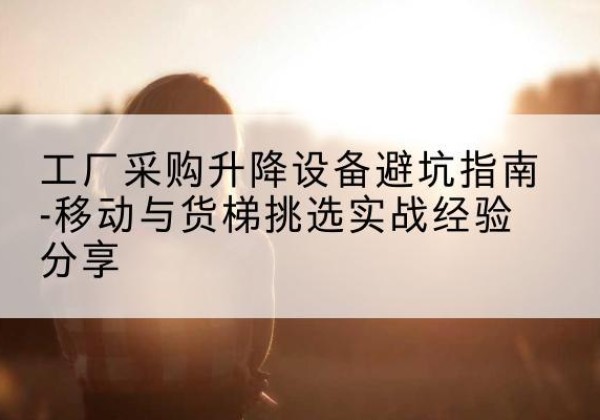 石景山区移动式升降机怎么选-工厂采购升降设备避坑指南-移动与货梯挑选实战经验分享